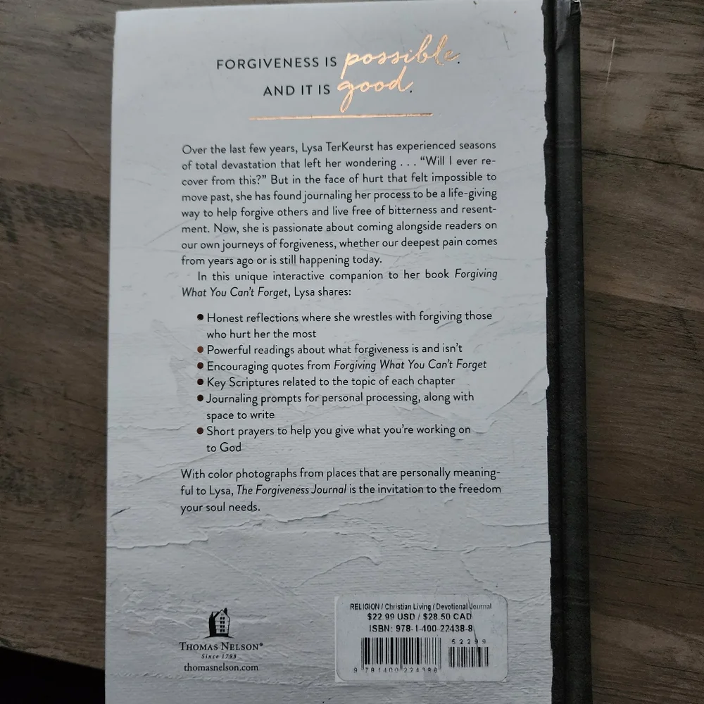 Forgiving What You Can't Forget & The Forgiveness Journal Book bundle - Picture 3 of 4